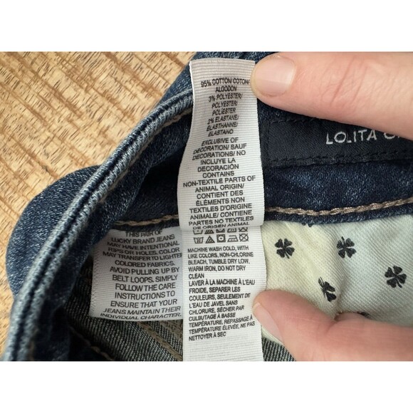 Lucky Brand Women's Lolita Crop Jeans Denim Blue Mid Rise Dark Wash 12/31 - Picture 8 of 12